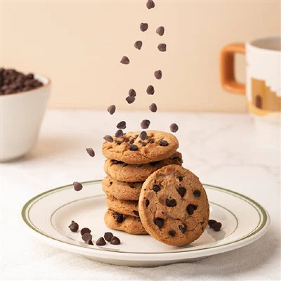 Galletas flacas con chispas de chocolate